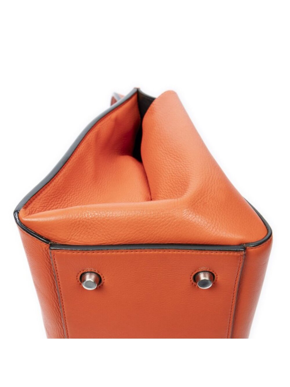 ★SOLD★ Celine Edge Bag Orange Calfskin Leather - Picture 8 of 10